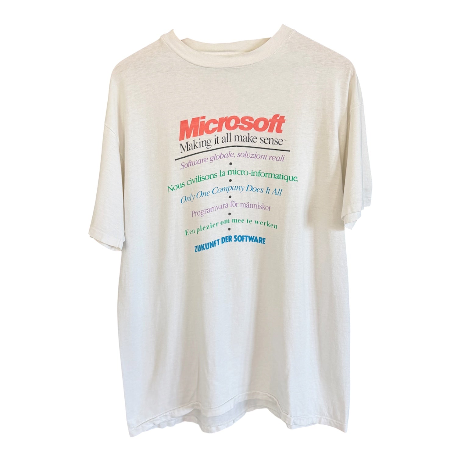 1990s Microsoft "Making It All Make Sense" Tee