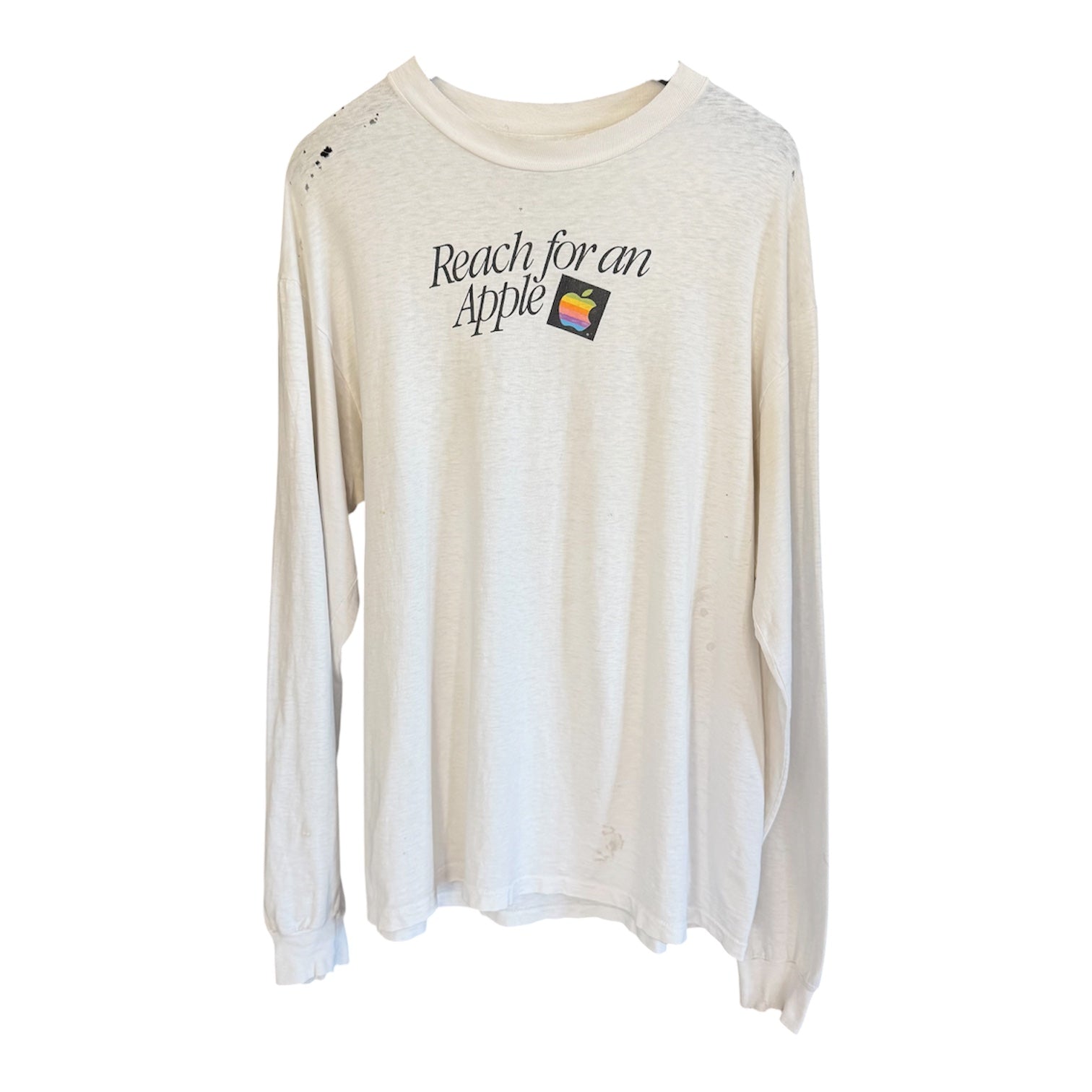 1990 Vintage “Reach For An Apple” Long Sleeve Tee